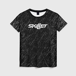 Женская футболка Skillet Скиллет Logotip