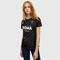 Футболка женская Roma Форма Champions, цвет: 3D-принт — фото 2