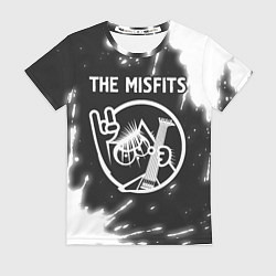 Футболка женская The Misfits КОТ Краска, цвет: 3D-принт