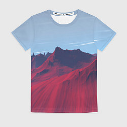 Женская футболка Красный песок