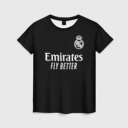 Футболка женская Real Madrid Vinicius Jr Реал Мадрид Винисиус, цвет: 3D-принт