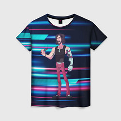 Женская футболка Johnny Джонни Cyberpunk