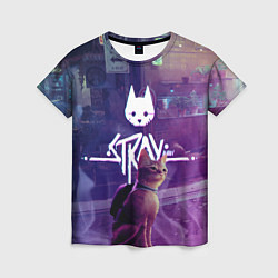 Футболка женская Stray: Viloet Logo, цвет: 3D-принт