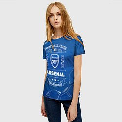 Футболка женская Arsenal FC 1, цвет: 3D-принт — фото 2