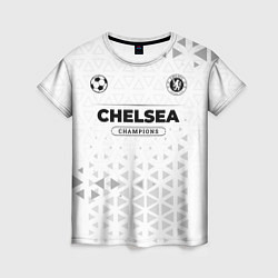 Футболка женская Chelsea Champions Униформа, цвет: 3D-принт