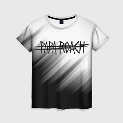 Футболка женская Papa roach Streak logo, цвет: 3D-принт