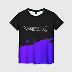 Футболка женская Evanescence Purple Grunge, цвет: 3D-принт