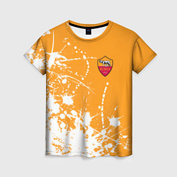 Футболка женская Roma маленькое лого краска, цвет: 3D-принт
