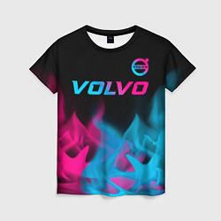 Футболка женская Volvo Neon Gradient, цвет: 3D-принт