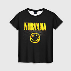 Футболка женская NIRVANA соты, цвет: 3D-принт