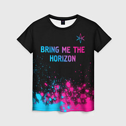 Футболка женская Bring Me the Horizon Neon Gradient, цвет: 3D-принт