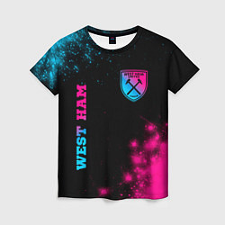 Футболка женская West Ham Neon Gradient, цвет: 3D-принт