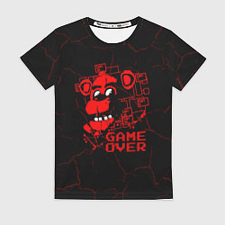 Женская футболка Пять ночей с фредди - game over