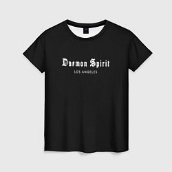 Футболка женская Daemon Spirit Black - Los Angeles, цвет: 3D-принт