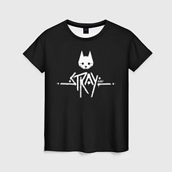 Футболка женская Stray night cat, цвет: 3D-принт