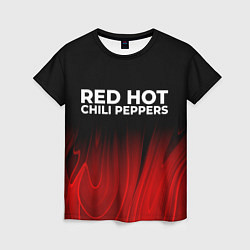 Футболка женская Red Hot Chili Peppers red plasma, цвет: 3D-принт