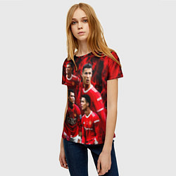 Футболка женская Криштиану Роналду Манчестер Юнайтед, цвет: 3D-принт — фото 2