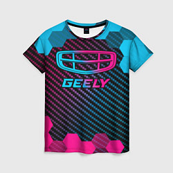 Футболка женская Geely - neon gradient, цвет: 3D-принт