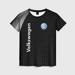 Футболка женская Volkswagen карбон, цвет: 3D-принт