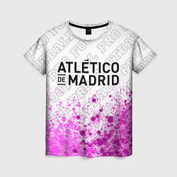 Женская футболка Atletico Madrid pro football: символ сверху