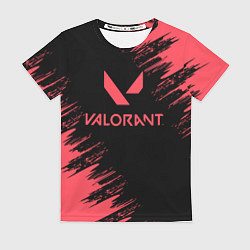 Футболка женская Valorant - краска, цвет: 3D-принт