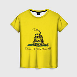 Женская футболка Dont tread on me или Гадзденская змея