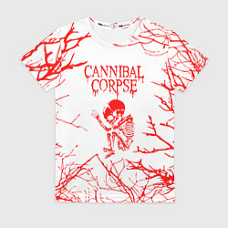Футболка женская Cannibal Corpse ветки, цвет: 3D-принт