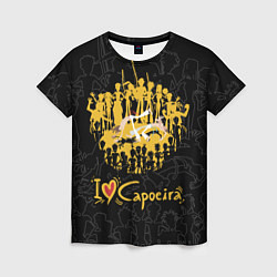 Женская футболка I love Capoeira Heart