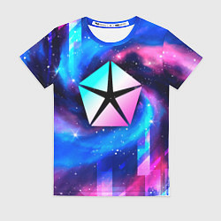 Футболка женская Jeep неоновый космос, цвет: 3D-принт