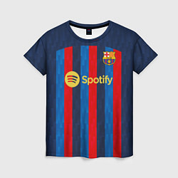 Футболка женская Фати Барселона форма 20222023, цвет: 3D-принт