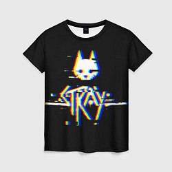 Футболка женская Stray glitch logo, цвет: 3D-принт