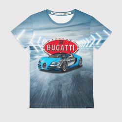 Женская футболка Бугатти - мощь, престиж, мечта!