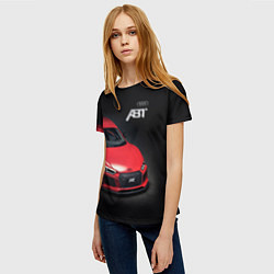 Футболка женская Audi quattro ABT autotuning, цвет: 3D-принт — фото 2