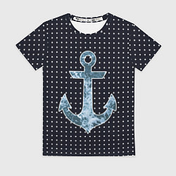 Футболка женская Anchor - ocean theme, цвет: 3D-принт