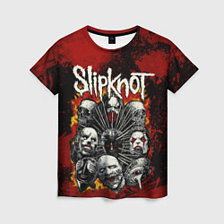 Футболка женская Slipknot rock, цвет: 3D-принт