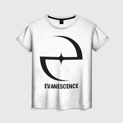 Футболка женская Evanescence glitch на светлом фоне, цвет: 3D-принт