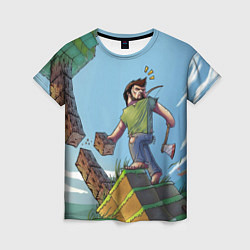 Женская футболка Minecraft style