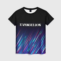 Футболка женская Evangelion stream, цвет: 3D-принт