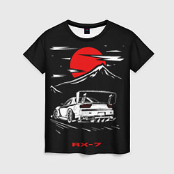 Футболка женская Мазда RX - 7 JDM Style, цвет: 3D-принт