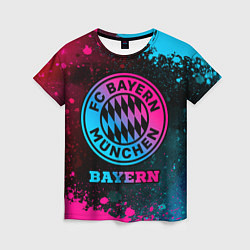 Футболка женская Bayern - neon gradient, цвет: 3D-принт