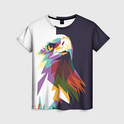 Футболка женская Орел-птица гордая, цвет: 3D-принт