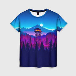 Футболка женская Firewatch, цвет: 3D-принт