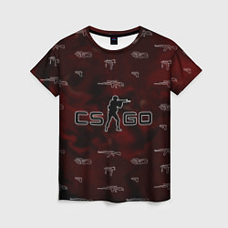 Женская футболка CS GO с оружием