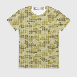 Футболка женская Милитари точка круглая, цвет: 3D-принт