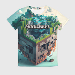 Женская футболка Блоки Майнкрафт