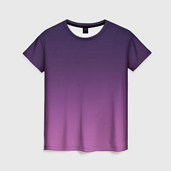 Футболка женская Пурпурный-лиловый градиент, цвет: 3D-принт