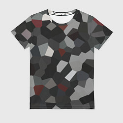 Футболка женская Насыпь камней в векторе, цвет: 3D-принт