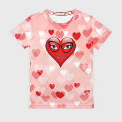 Футболка женская Женское сердце, цвет: 3D-принт