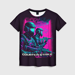 Женская футболка Cs Go neon
