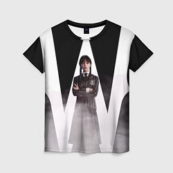 Женская футболка W wednesday addams